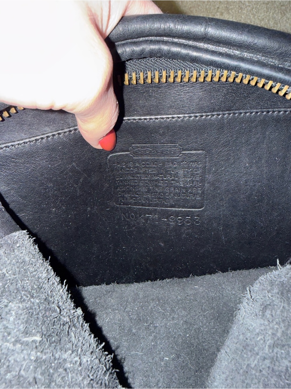 Vintage Coach Leather Helen’s Legacy Bag (Style 9953) - Black - Picture 4 of 7